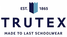 Trutex schoolwear logo, established 1865, made to last